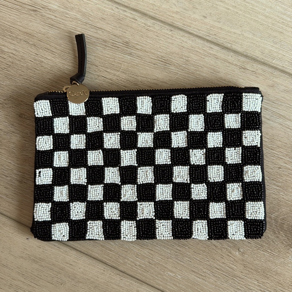Clare V beaded wallet clutch